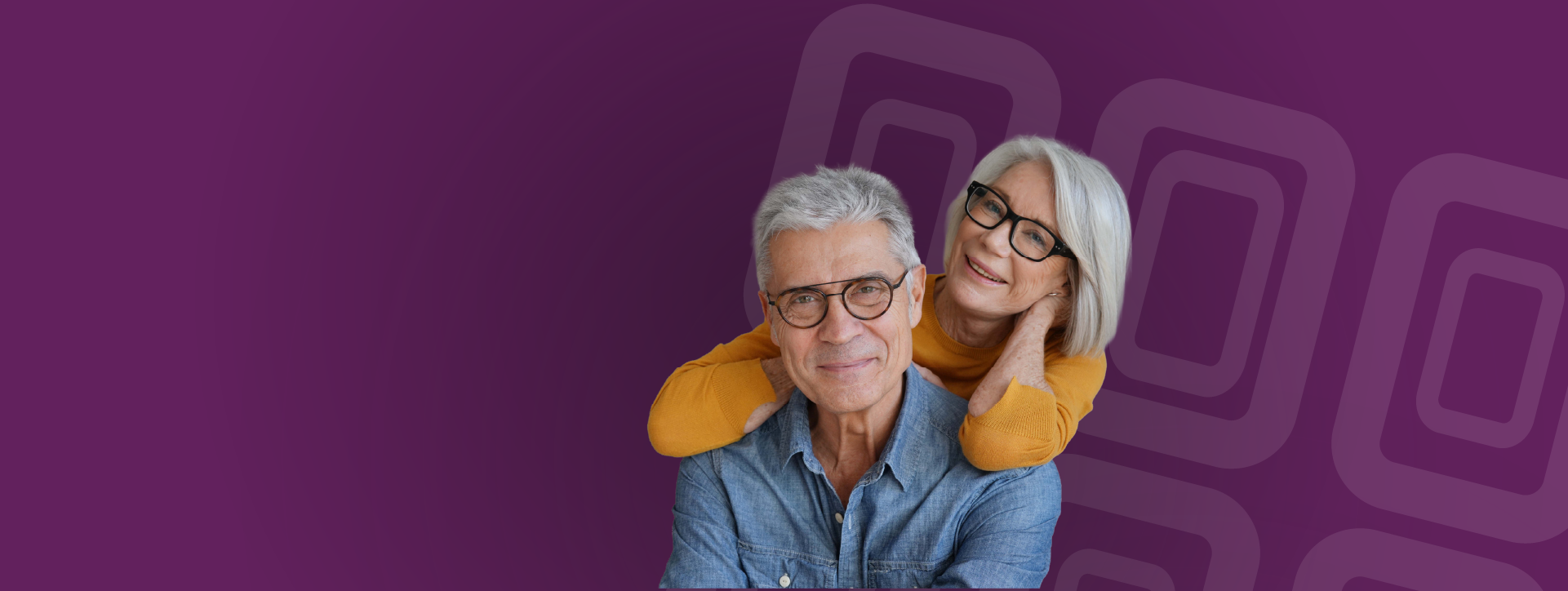 Happy Customer Couple for Bank Banner